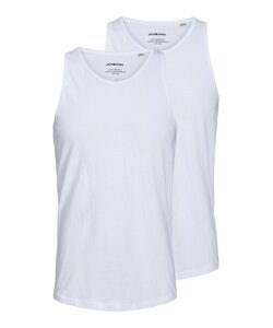 Jack & Jones Heren Tanktop JACBASIC Katoen Wit 2-Pack