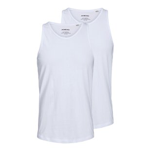 Jack & Jones Men's Tank Top JACBASIC Cotton White 2-Pack