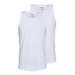 Jack & Jones Jack & Jones Heren Tanktop JACBASIC Katoen Wit 2-Pack