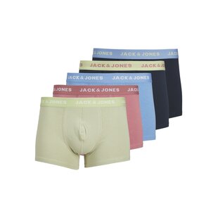 Jack & Jones Heren Trunks Boxershorts JACHUDSON 5-Pack Effen