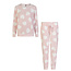 By Louise By Louise Ladies Home Suit Fleece Pants + Sweater Pink Hearts