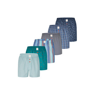 Phil & Co Wide Boxer Shorts Men 6-Pack Multipack D505