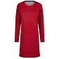 By Louise By Louise Ladies Nightshirt Long Sleeve Cotton Dotted Red