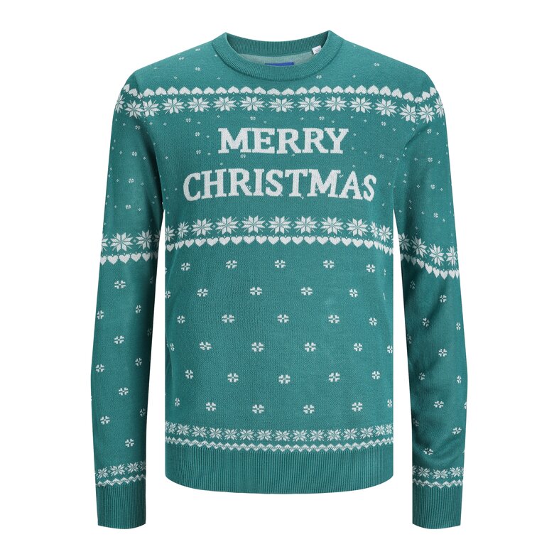 Jack & Jones Jack & Jones Kersttrui Heren Gebreid JORHOLLY Groen