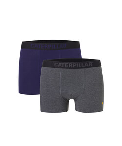 CAT Heren Boxershorts 2-Pack Effen Grijs/Blauw