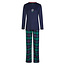 Happy Shorts Happy Shorts Ladies Christmas Pajama Set With Print Flannel Checkered