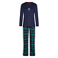 Happy Shorts Happy Shorts Ladies Christmas Pajama Set With Print Flannel Checkered