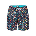 Happy Shorts Happy Shorts Heren Zwemshort Geometrische Print Donkerblauw