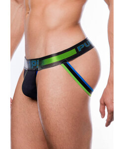 PUMP Men's Play Jockstrap Black/Green/Blue
