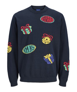 Jack & Jones Men's Christmas Sweater JORHOLIDAY Dark Blue