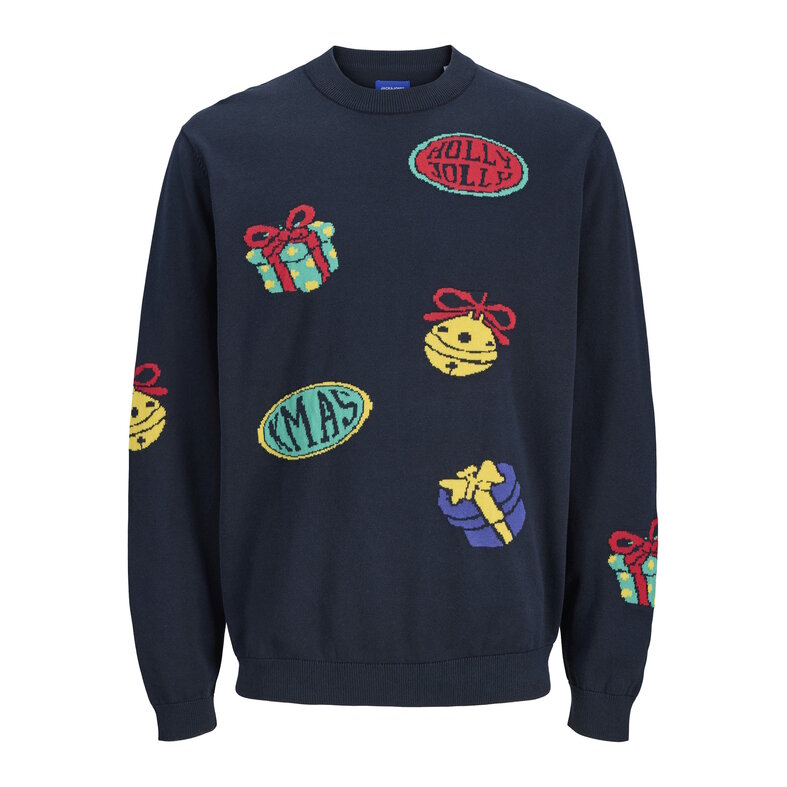 Jack & Jones Jack & Jones Men's Christmas Sweater JORHOLIDAY Dark Blue