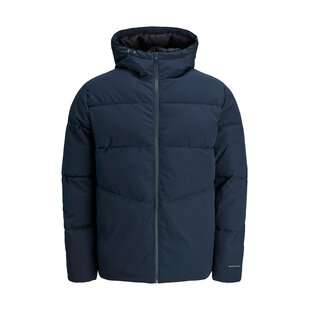 Jack & Jones Men's Winter Jacket JJGLOBAL Puffer Jacket Sky Captain Dark Blue