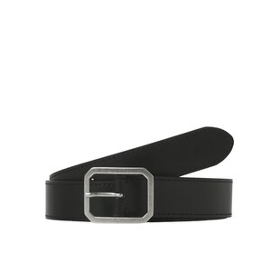 Jack & Jones Men's Belt JACSQUARE Leather Black
