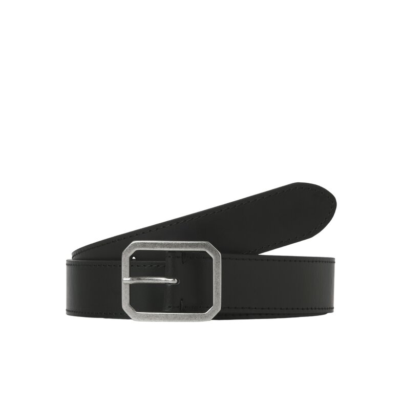 Jack & Jones Jack & Jones Men's Belt JACSQUARE Leather Black