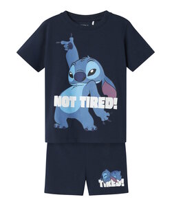Name It Jongens Korte Pyjama Set Shortama NMMARUSH STITCH Donkerblauw
