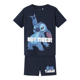 Name It Boys Short Pajama Set Shortama NMMARUSH STITCH Dark Blue