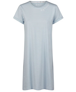 By Louise Ladies Nightshirt Short Sleeve Blue Striped