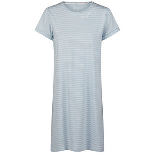 By Louise Ladies Nightshirt Short Sleeve Blue Striped