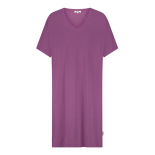 Ten Cate Ladies Nightshirt Short Sleeve Solid Purple