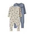 Name It Name It Baby Pajamas Boys NBMNIGHTSUIT Zip 2-Pack Airplane