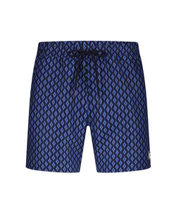 Ten Cate Men's Swim Shorts Print Dark Blue