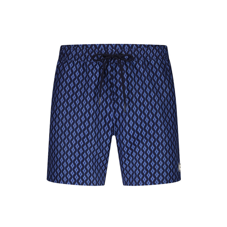 Ten Cate Ten Cate Heren Zwemshorts Print Donkerblauw