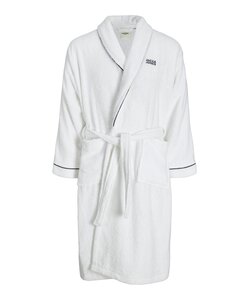 Jack & Jones Badjas Heren Badstof JACPIPING BATHROBE Wit