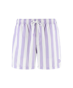 Shiwi Men's Swim Short Broad Stripe Purple/White