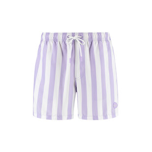 Shiwi Men's Swim Short Broad Stripe Purple/White