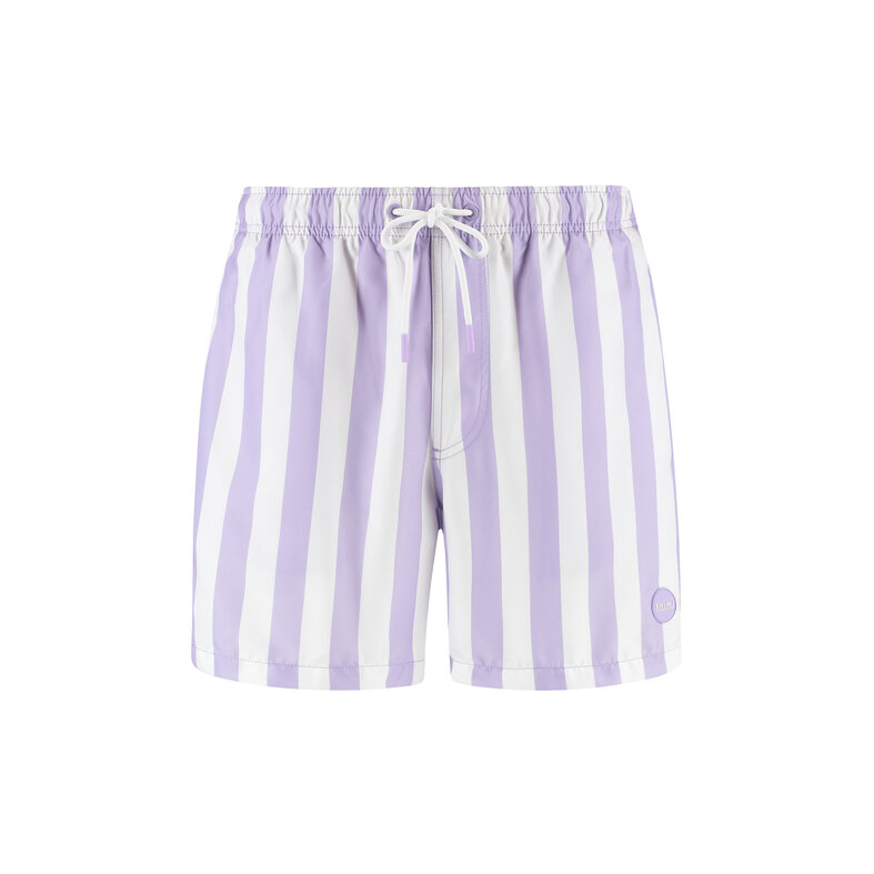 Shiwi Shiwi Heren Zwemshort Broad Stripe Paars/Wit