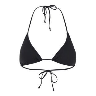 Pieces Women's Triangle Bikini Top PCBAOMI Solid Black