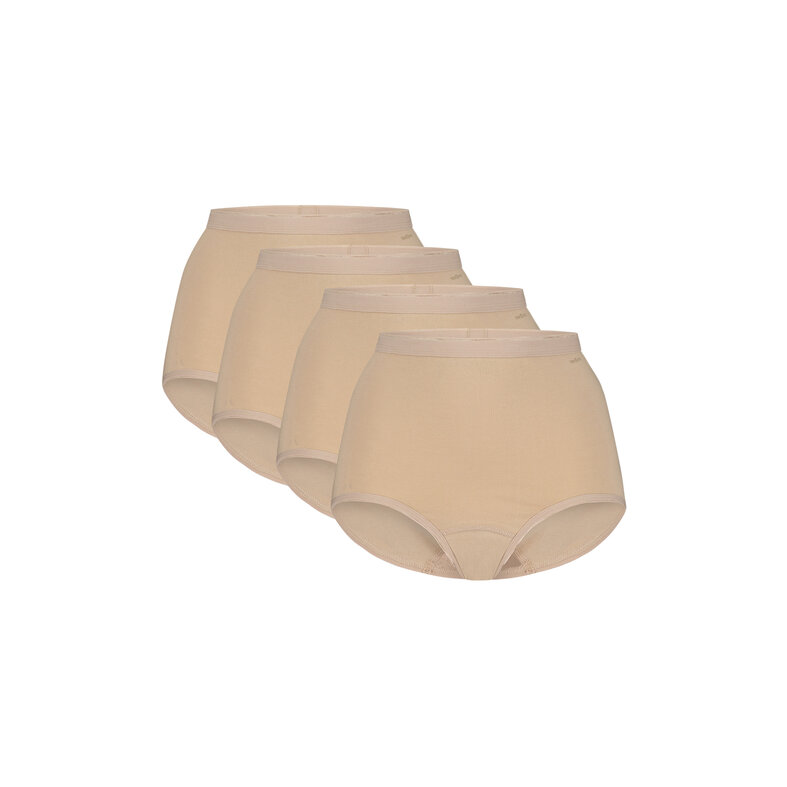 Ten Cate Ten Cate Dames Maxi Tailleslip High Waist 4-Pack Beige