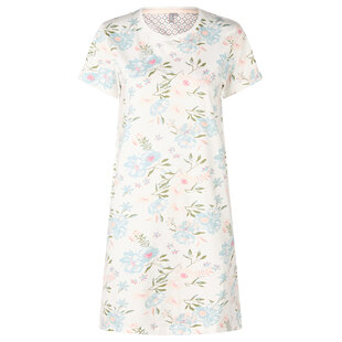 By Louise Ladies Nightshirt Short Sleeve Flowers