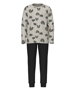 Name It Kinder Pyjama Set Jongens Lang Monster Trucks Grijs