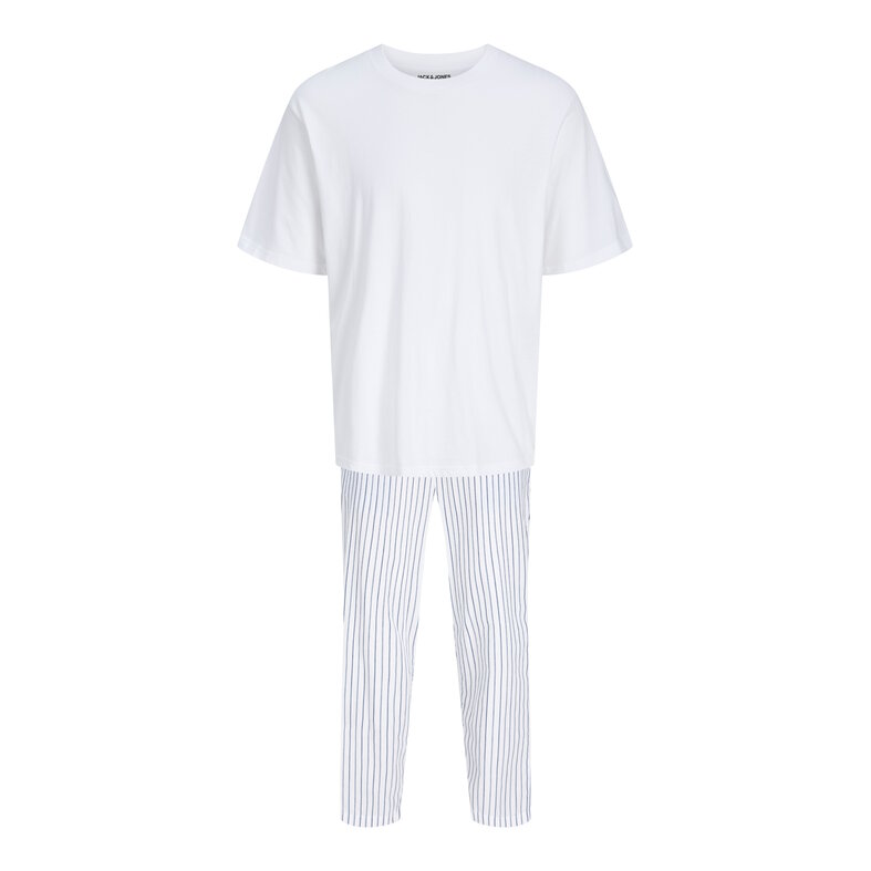 Jack & Jones Jack & Jones Men's Pyjama Set Long Pyjama Pants JACFLORENCE White Striped
