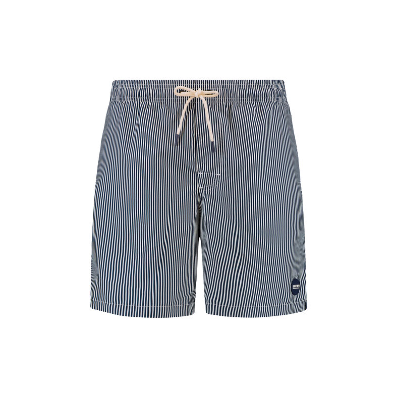 Shiwi Shiwi Heren Zwemshort MIKE 7" Gestreept Donkerblauw/Wit