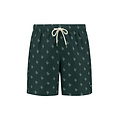 Shiwi Shiwi Heren Zwemshort MIKE 7" Koraalprint Donkergroen