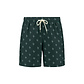 Shiwi Shiwi Men's Swim Short MIKE 7" Coral Print Dark Green