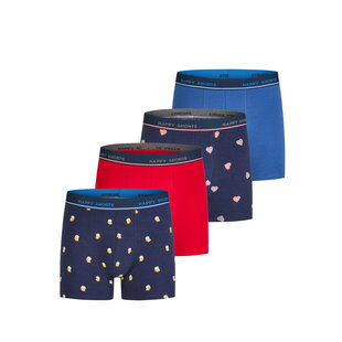 Happy Shorts Heren Boxershorts Oktoberfest Bier/Gingerbread 4-Pack