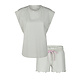 By Louise By Louise Ladies Short Pajama Set Shortama Green Sun&Dreams