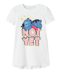 Name It Girls Nightshirt NMFASTA STITCH White