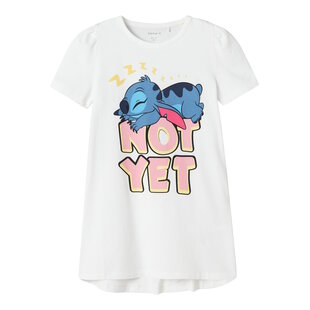 Name It Girls Nightshirt NMFASTA STITCH White