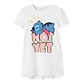 Name It Name It Girls Nightshirt NMFASTA STITCH White