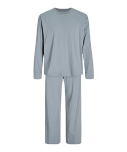 Jack & Jones Men's Lounge Pajama Set Long JACALFRED Solid Light Blue
