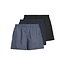 Jack & Jones Jack & Jones Heren Wijde Boxershorts Geweven Katoen JACMILANO 3-Pack Donkerblauw/Zwart