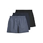 Jack & Jones Jack & Jones Heren Wijde Boxershorts Geweven Katoen JACMILANO 3-Pack Donkerblauw/Zwart