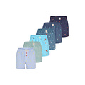 Phil & Co Phil & Co Wijde Boxershorts Heren 6-Pack Multipack D525