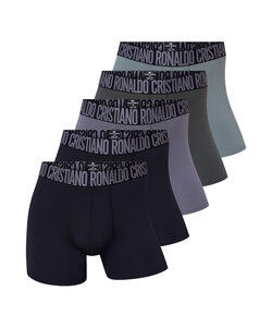 CR7 Heren Boxershorts Sportondergoed Microfiber Zwart/Groen/Grijs 5-Pack