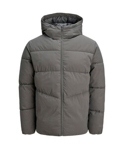 Jack & Jones Men's Winter Jacket JJGLOBAL Puffer Jacket Castlerock Gray
