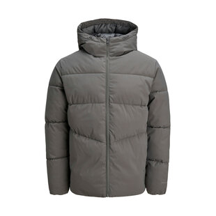 Jack & Jones Men's Winter Jacket JJGLOBAL Puffer Jacket Castlerock Gray
